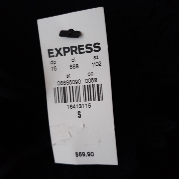 NWT Express Size S Velvet Thong Bodysuit - Picture 5 of 7